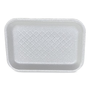 GEN Meat Trays, #2S, 8.5 x 6 x 0.7, White, 500PK 2SWH